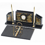 Настольный письменный набор из камня офиокальцит и змеевик Successful Leader варинант исполнения - 2 | Loft Concept в Челябинске