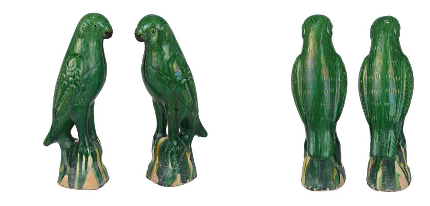 Статуэтка Green Parrot Porcelain Статуэтка Green Parrot Porcelain - Loft-Concept в Челябинске
