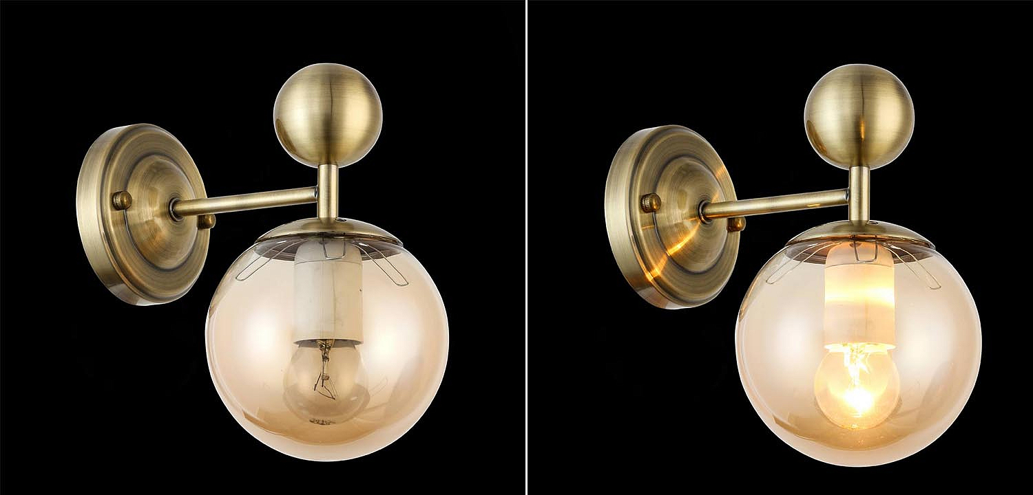 Бра Demian Bronze Wall Lamp Бра Demian Bronze Wall Lamp - Loft-Concept в Челябинске