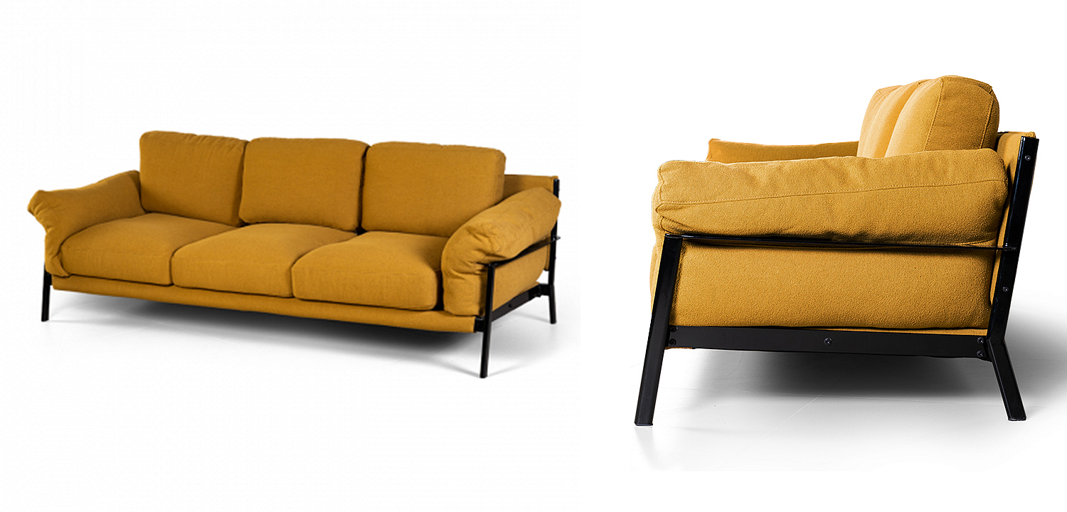 Диван Harald Mustard Sofa Диван Harald Mustard Sofa - Loft-Concept в Челябинске