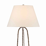 Торшер с конусовидным тканевым абажуром и фактурным каркасом Industrial Profile варинант исполнения - 2 | Loft Concept в Челябинске