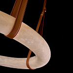 Люстра в форме обруча из натурального камня Minerals of Light варинант исполнения - 3 | Loft Concept в Челябинске