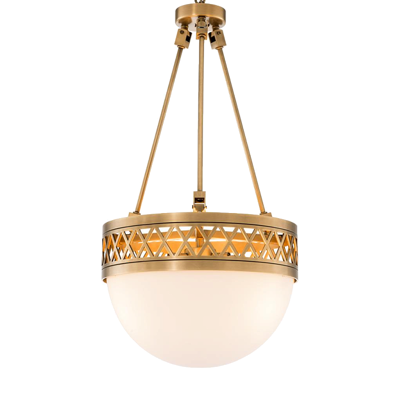 Люстра Chandelier Bistroquette Латунь Античная полированная Белый Люстра Chandelier Bistroquette Латунь Античная полированная Белый в Челябинске | Loft Concept