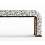 Банкетка Forli с элегантными латунными вставками  варинант исполнения - 2 | Loft Concept в Челябинске