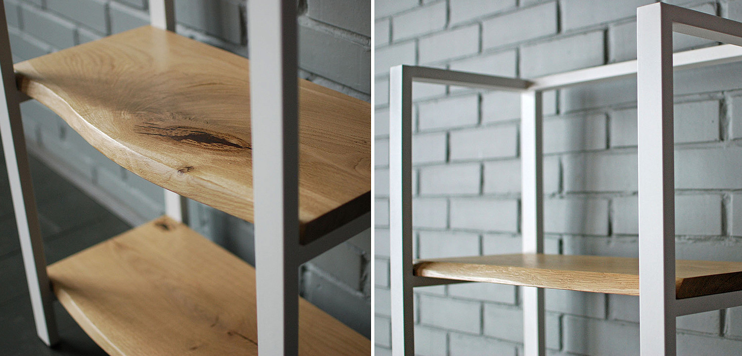 Стеллаж Holt White Industrial Metal Rust Rack Стеллаж Holt White Industrial Metal Rust Rack - Loft-Concept в Челябинске