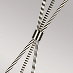 Торшер на трех тонких перекрещенных ножках с белым конусным абажуром из льна Feiss варинант исполнения - 7 | Loft Concept в Челябинске