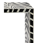 Консоль Дизайнерская Kenya Console ZEBRA Bone Inlay black варинант исполнения - 2 | Loft Concept в Челябинске
