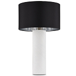 Настольная лампа с белым фактурным корпусом и черным абажуром Twisted варинант исполнения - 4 | Loft Concept в Челябинске