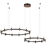 Люстра подвесная с цилиндрическими плафонами на двух круглых подвесах  Arnaut Light варинант исполнения - 4 | Loft Concept в Челябинске