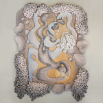 Тканый вручную монументальный настенный гобелен Soft Inception варинант исполнения - 3 | Loft Concept в Челябинске