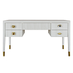 Письменный стол с 4-мя ящиками Elsa Dreams White варинант исполнения - 7 | Loft Concept в Челябинске