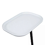 Столик приставной с прямоугольной серой столешницей Steel Stable Table варинант исполнения - 4 | Loft Concept в Челябинске