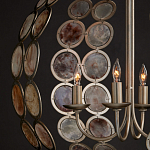 Люстра в форме шара с декором из круглых декоративных элементов Bright Shell Discs варинант исполнения - 4 | Loft Concept в Челябинске