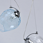 Люстра линейная с 5-ю разноцветными стеклянными плафонами Kaleido варинант исполнения - 8 | Loft Concept в Челябинске