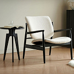 Кресло с каркасом и ножками из древесины и мягкими сиденьем и спинкой Venice варинант исполнения - 1 | Loft Concept в Челябинске