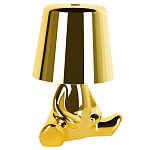 Настольная лампа фигурная золотого цвета с гладким абажуром Высота 16 см Sophia варинант исполнения - 2 | Loft Concept в Челябинске