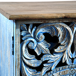 Комод с резным фасадом Blue Carved Chest of Drawers варинант исполнения - 4 | Loft Concept в Челябинске