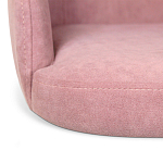Банкетка пыльно-розовый велюр со спинкой и подлокотниками на 4-х деревянных ножках Aurora Pink варинант исполнения - 4 | Loft Concept в Челябинске