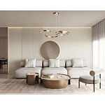 Люстра подвесная светодиодная в виде волнообразной ленты Ribbon Vortex варинант исполнения - 26 | Loft Concept в Челябинске