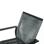 Стул темно-серый с высокой плетеной спинкой и сиденьем Braided Strength варинант исполнения - 8 | Loft Concept в Челябинске