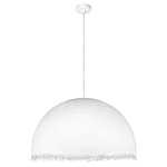 Подвесной светильник в форме купола белого цвета с ажурной бахромой Tactile Line варинант исполнения - 2 | Loft Concept в Челябинске