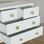 Бельевой Комод с 4 ящиками Elsa Dreams White варинант исполнения - 3 | Loft Concept в Челябинске