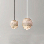 Подвесной светильник светодиодный с плафоном сферической формы Stone Helios варинант исполнения - 2 | Loft Concept в Челябинске