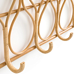 Настенная вешалка из ротанга Wila Wall Hanger L варинант исполнения - 5 | Loft Concept в Челябинске