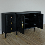 Большой Комод-буфет Elsa Dreams Black с ящиками варинант исполнения - 5 | Loft Concept в Челябинске