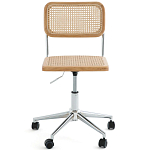 Офисный стул из ротанга на колёсах June Rattan Wicker Chair варинант исполнения - 2 | Loft Concept в Челябинске