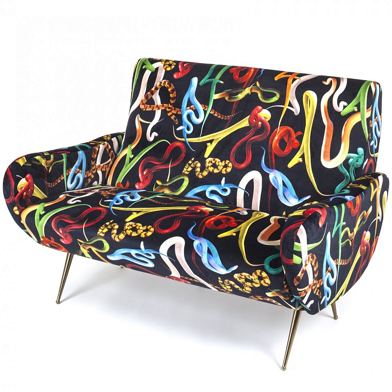 Диван Seletti Sofa Two Seater Snakes Мульти Диван Seletti Sofa Two Seater Snakes Мульти в Челябинске | Loft Concept