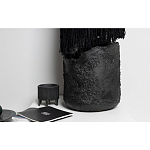 Напольная лампа черная с текстильными элементами "ЯРВИ" варинант исполнения - 6 | Loft Concept в Челябинске