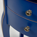 Синяя тумба на фигурных ножках Shelby варинант исполнения - 6 | Loft Concept в Челябинске