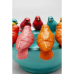 Декоративное дизайнерское блюдо разноцветные попугаи  варинант исполнения - 4 | Loft Concept в Челябинске