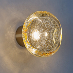 Бра с круглым плафоном из прозрачного стекла с пузырьками воздуха Effervia  варинант исполнения - 2 | Loft Concept в Челябинске