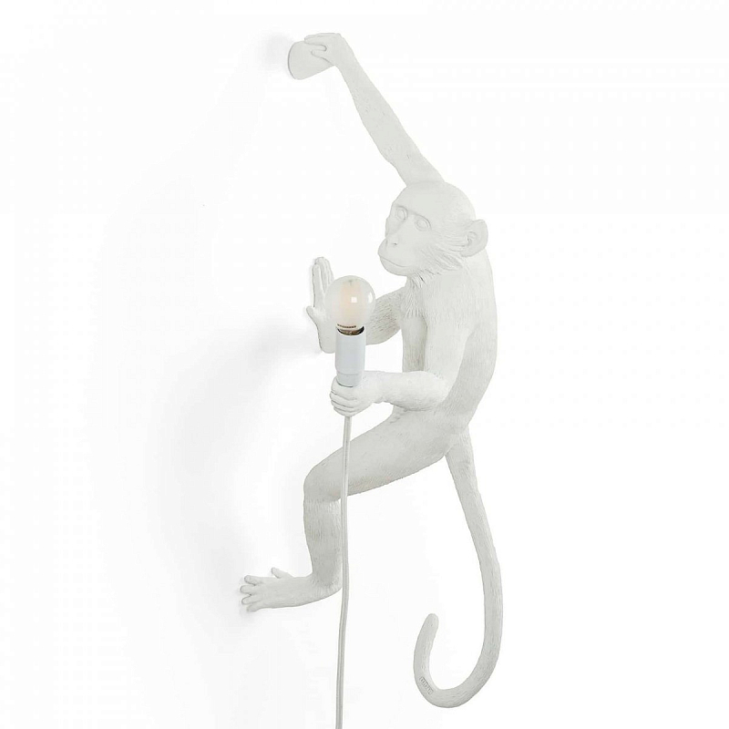 Бра Seletti The Monkey Lamp Hanging Version Right Белый Бра Seletti The Monkey Lamp Hanging Version Right Белый в Челябинске | Loft Concept