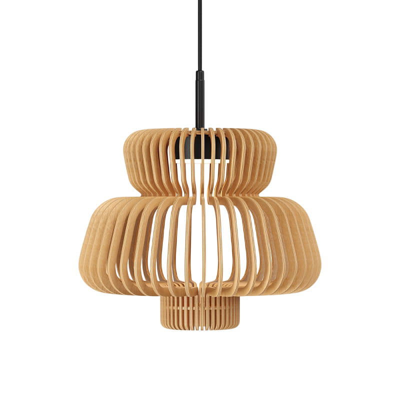 Подвесной светильник Namiki 2700-4000К 14Вт Черный Древесина в Челябинске | Loft Concept 