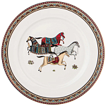 Сервиз обеденный из фарфора с изображением лошадей на 6 персон 23 предмета Porcelain Horse Set  варинант исполнения - 3 | Loft Concept в Челябинске