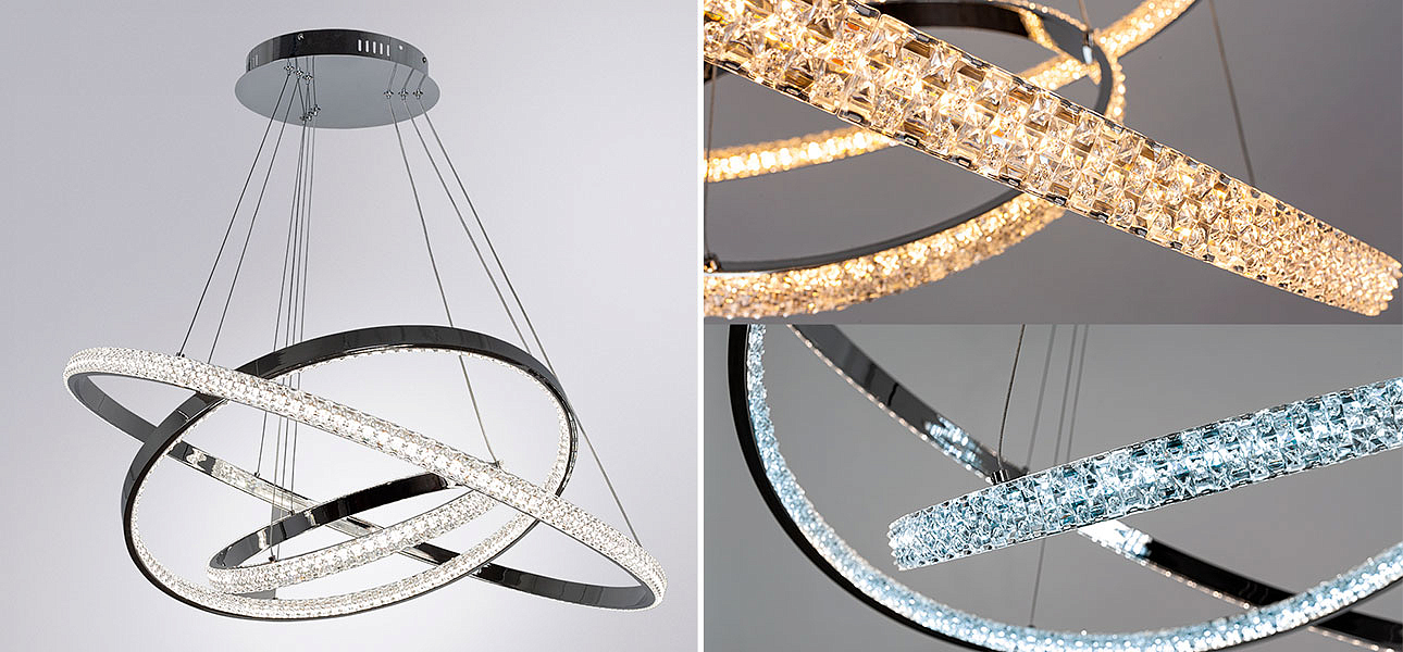 Люстра дизайнерская Silver Rings of Venus Люстра дизайнерская Silver Rings of Venus - Loft-Concept в Челябинске