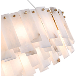 Люстра круглая декорированная натуральным камнем Stone Interior Accent варинант исполнения - 5 | Loft Concept в Челябинске