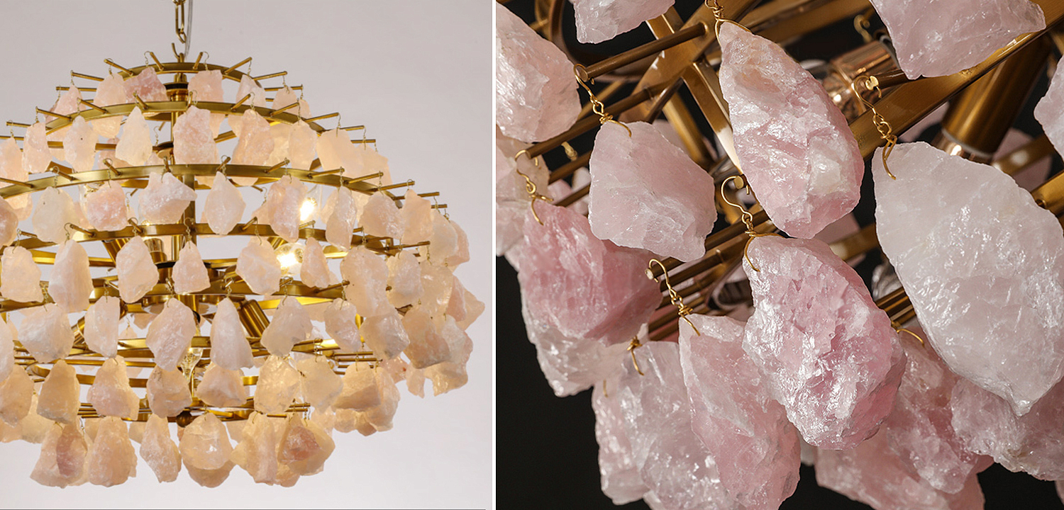 Hardis Pink stone Chandelier 65 Hardis Pink stone Chandelier 65 - Loft-Concept в Челябинске