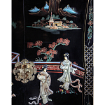 Шкаф черный в китайском стиле  Chinese Cabinet Black варинант исполнения - 2 | Loft Concept в Челябинске