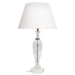 Настольная лампа хрустальная с белым абажуром Diamond Facets варинант исполнения - 1 | Loft Concept в Челябинске