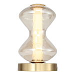 Настольная лампа светодиодная с волнообразным стеклянным плафоном Amphora of Light варинант исполнения - 3 | Loft Concept в Челябинске