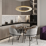 Кольцевая люстра с хрустальным декором Maude Crystal Chandelier варинант исполнения - 5 | Loft Concept в Челябинске