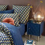 Тумба с одной дверцей Scale Ornament Blue Nightstand варинант исполнения - 5 | Loft Concept в Челябинске