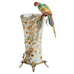 Ваза фарфоровая с птицей на бронзовой ветке Garden of Eden варинант исполнения - 1 | Loft Concept в Челябинске