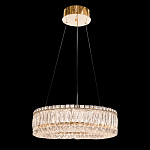 Люстра подвесная круглая из прозрачного хрусталя с золотым корпусом Selfsufficient варинант исполнения - 2 | Loft Concept в Челябинске