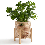 Кашпо на ножках из бамбука Bamboo Decor варинант исполнения - 5 | Loft Concept в Челябинске