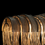 Люстра подвесная с металлическими цепочками и изогнутыми металлическими дугами 72 см Atlantis Chain варинант исполнения - 10 | Loft Concept в Челябинске